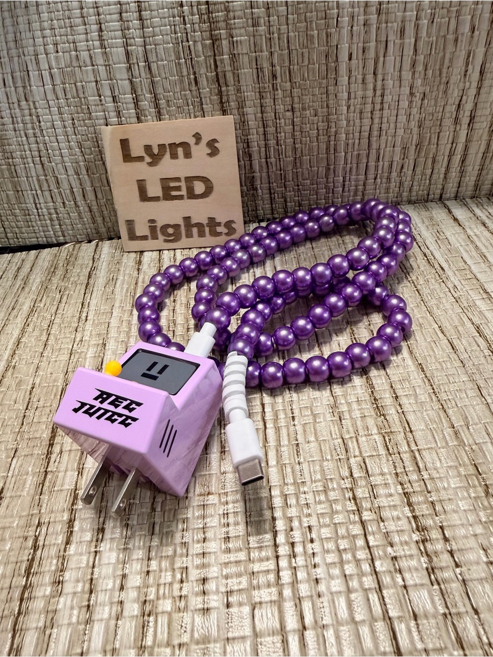 Beaded Charging Cable Type C Dual Port